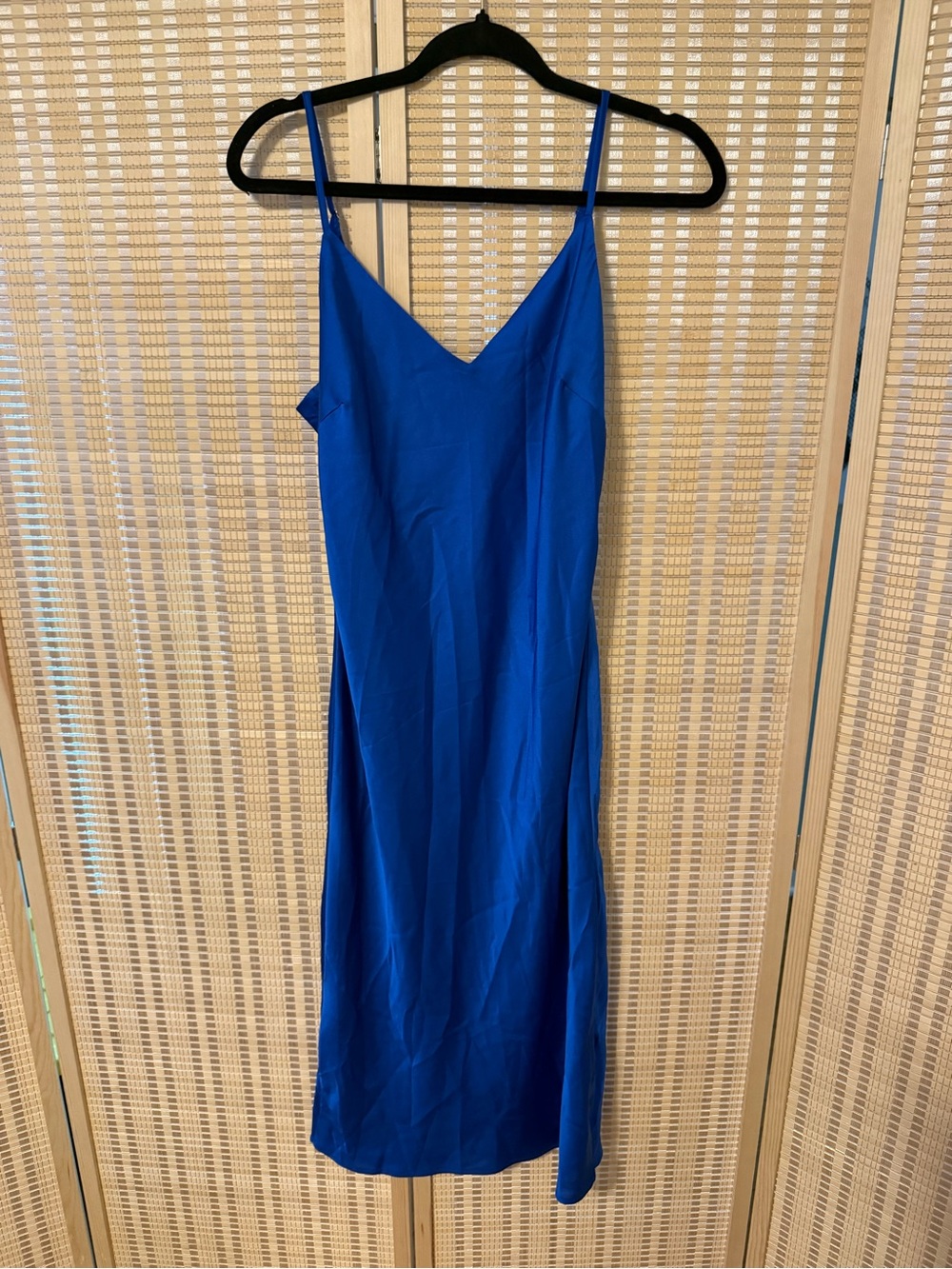Satin Royal Blue Slip Dress